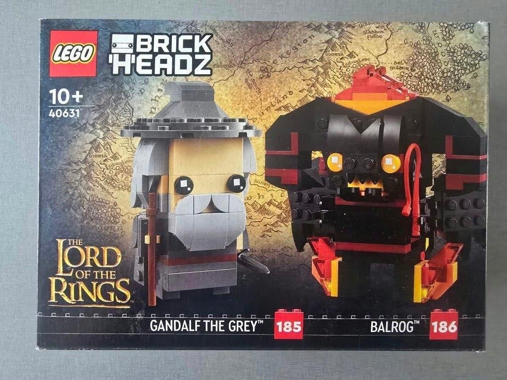 LEGO BrickHeadz Lord of the Rings Gandalf & Balrog 40631, Overige thema's, Lego, Nieuw, Ophalen of Verzenden