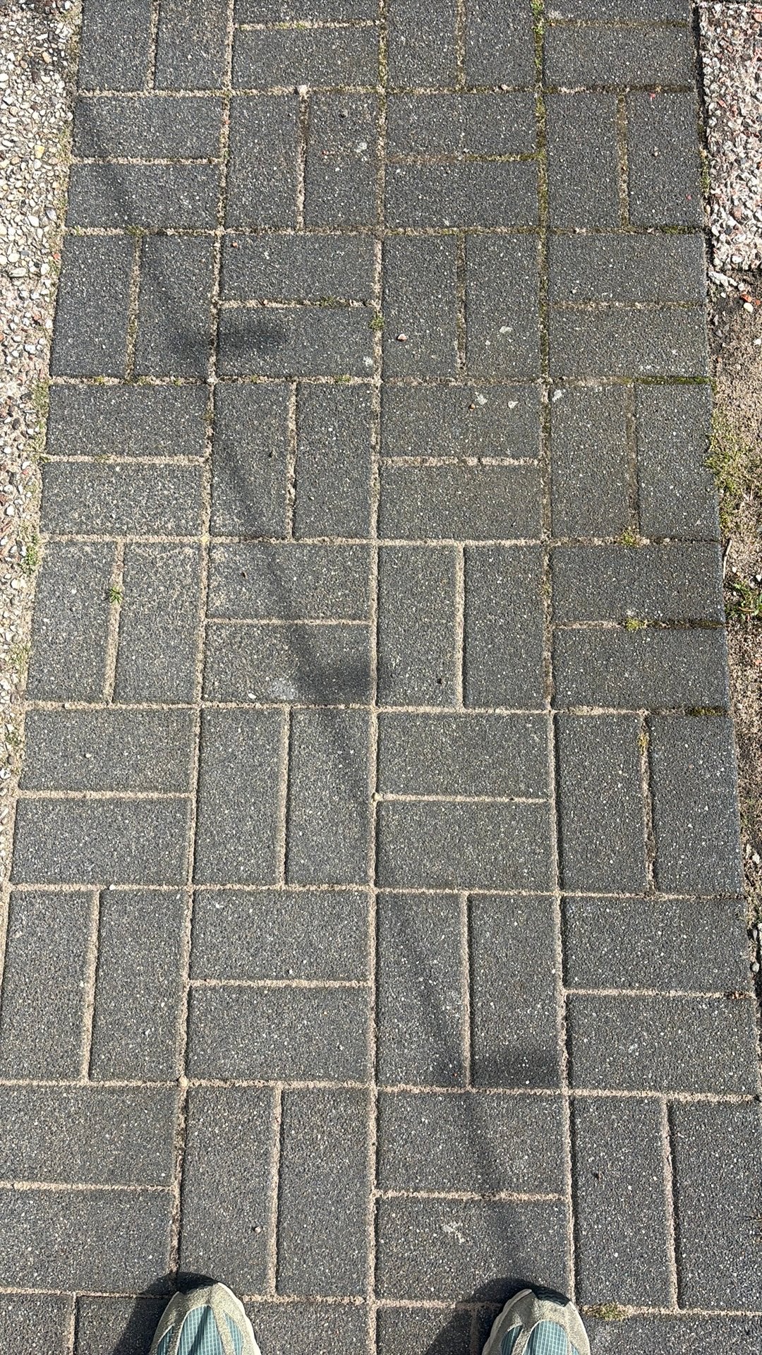 Grijze betonklinkers gratis op te halen tot 1 juli, Ophalen of Verzenden, Gebruikt, Beton, Klinkers