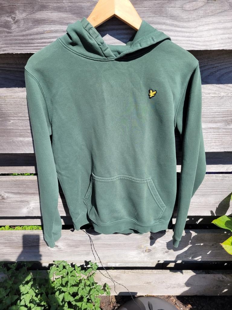 Lyle & Scott Junior hoodie - Groen - Maat 15/16 jaar, Jongen of Meisje, Trui of Vest, Lyle & Scott, Ophalen of Verzenden