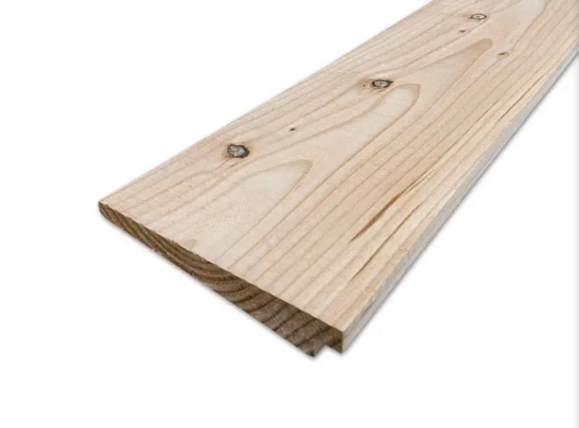 ZWEEDS RABAT DOUGLAS BLANK, Doe-het-zelf en Verbouw, Hout en Planken, Ophalen, 25 tot 50 mm, Zo goed als nieuw, 250 tot 300 cm