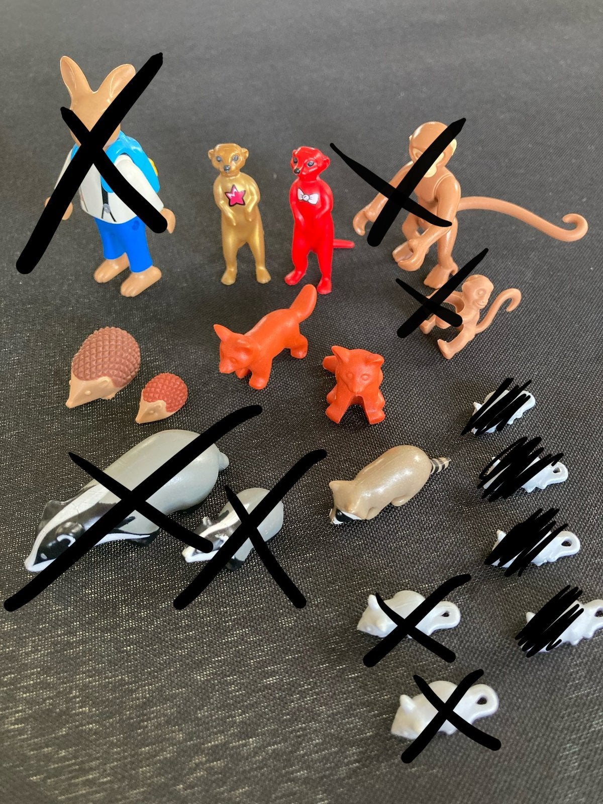 Playmobil egel.stokstaart, vos…., Ophalen of Verzenden, Zo goed als nieuw