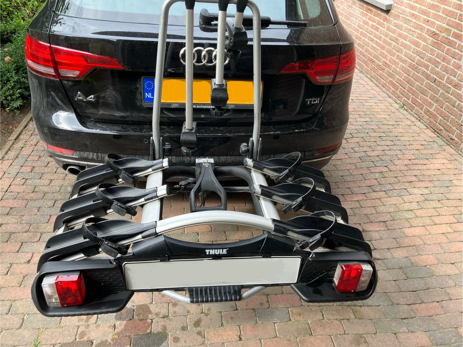 Thule fietsendrager voor 3 fietsen, Auto diversen, Fietsendragers, Ophalen, 3 fietsen of meer, Gebruikt, Trekhaakdrager