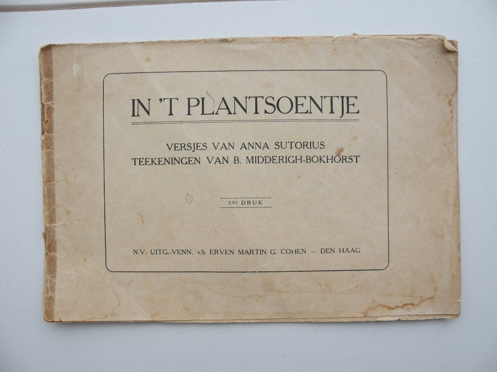 Anna Sutorius - In 't plantsoentje Versjesboek uit 1920, Gelezen, Anna Sutorius, Ophalen of Verzenden, Eén auteur