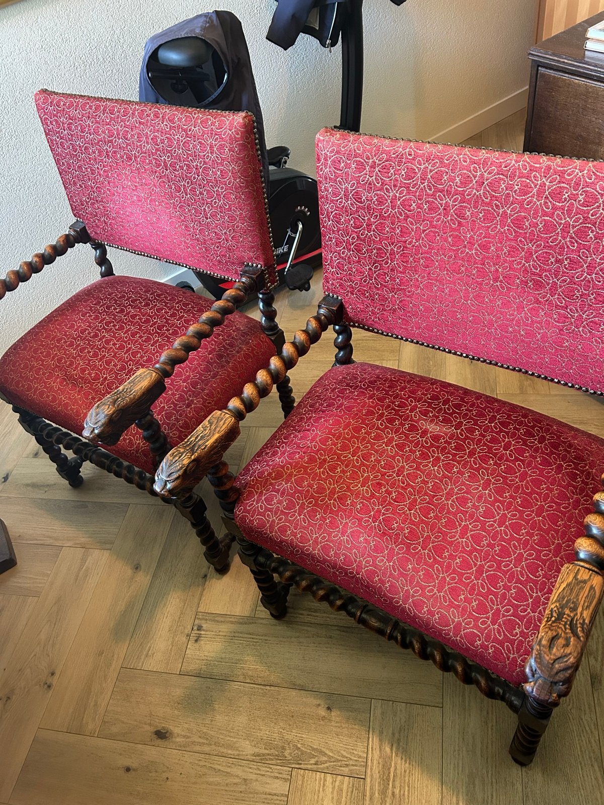 Antieke Spaanse Barok Stoelen - Set van 2, Ophalen