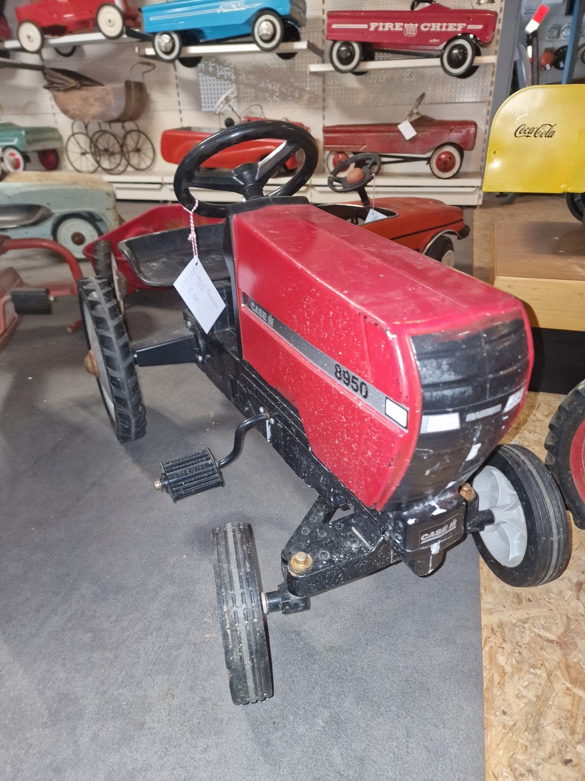 case traptractor  metaal trapauto, Ophalen