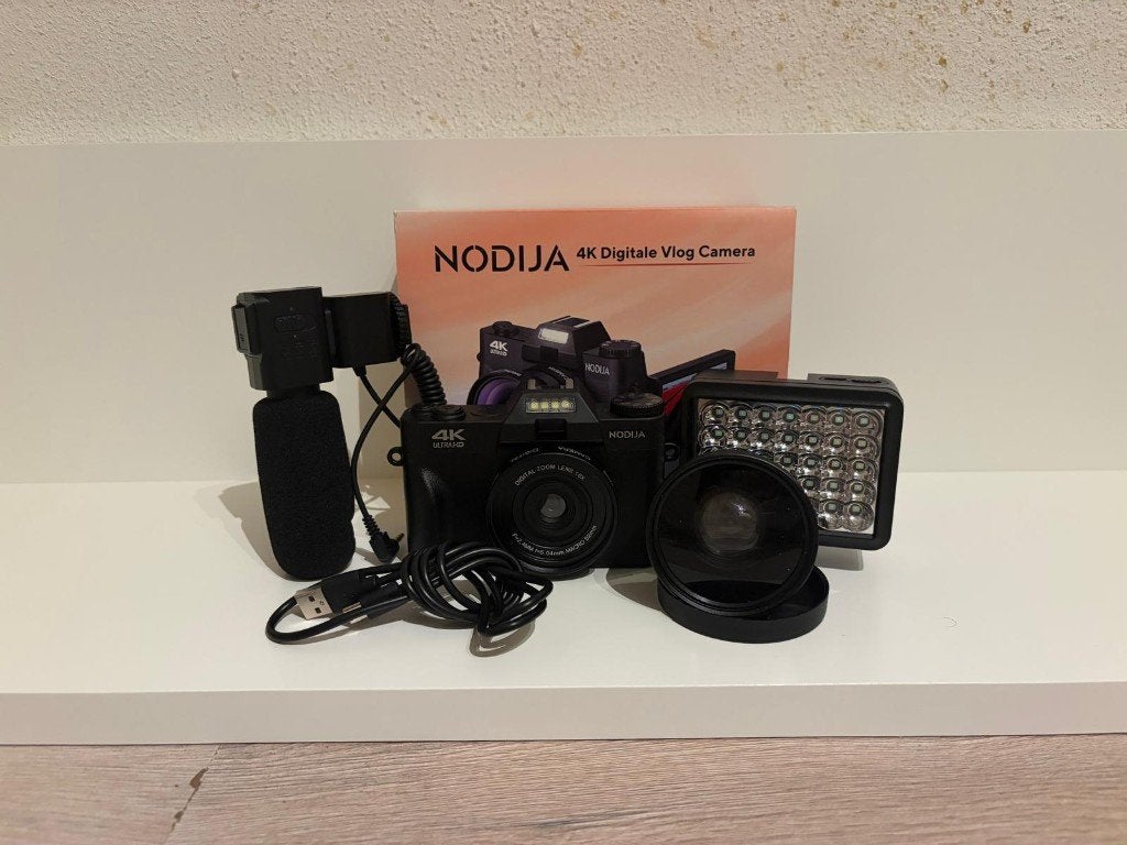 Nodija 4K Digitale Vlog Camera | Nieuw Staat, ., Ophalen of Verzenden, Zo goed als nieuw, .
