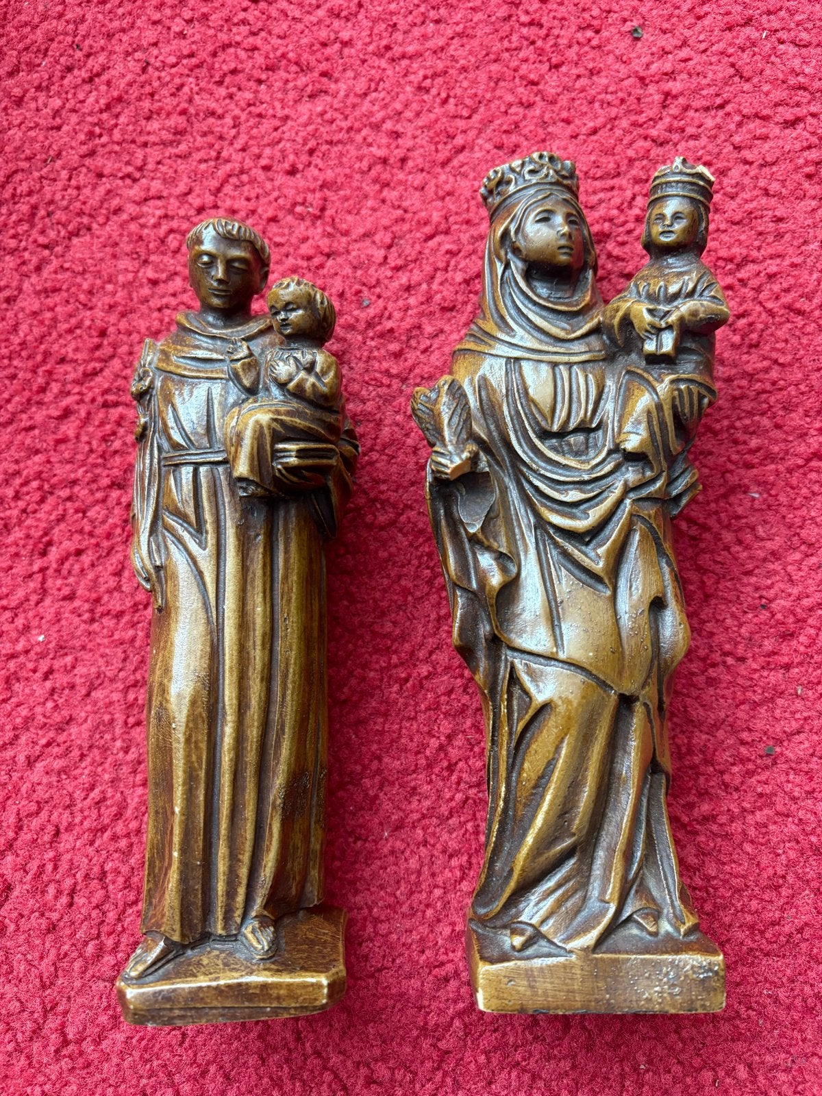 Heilige Antonius en heilige Maria beide met kindje jezus, Ophalen of Verzenden