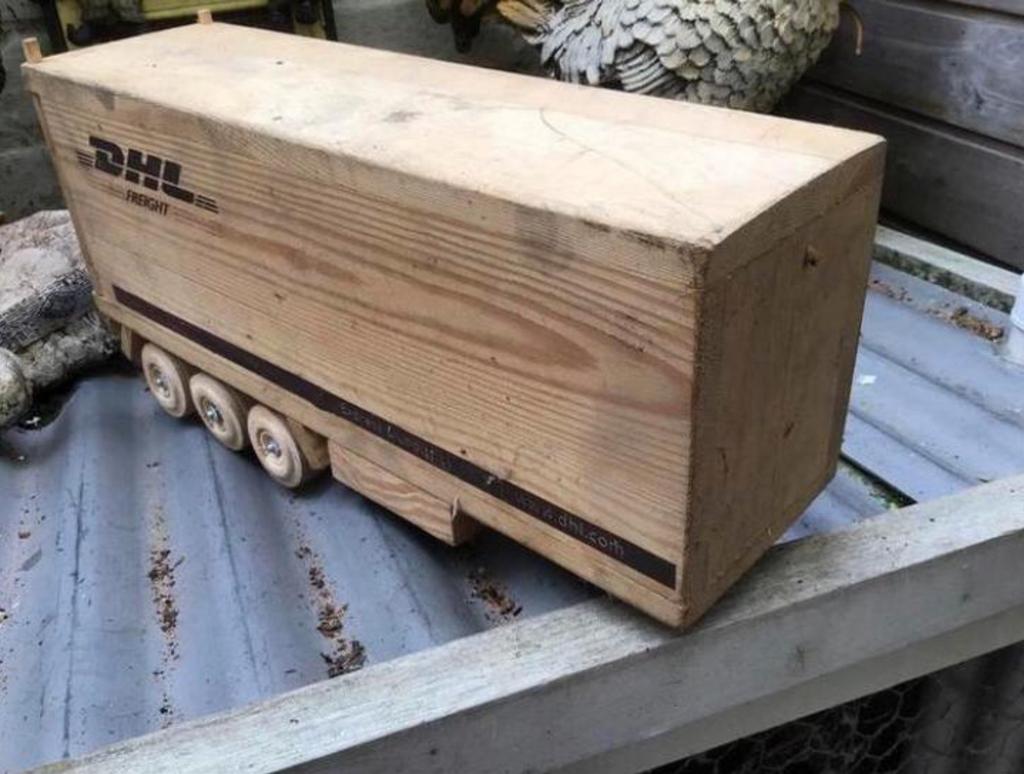 Houten trailer, Ophalen of Verzenden, Gebruikt, Bus of Vrachtwagen