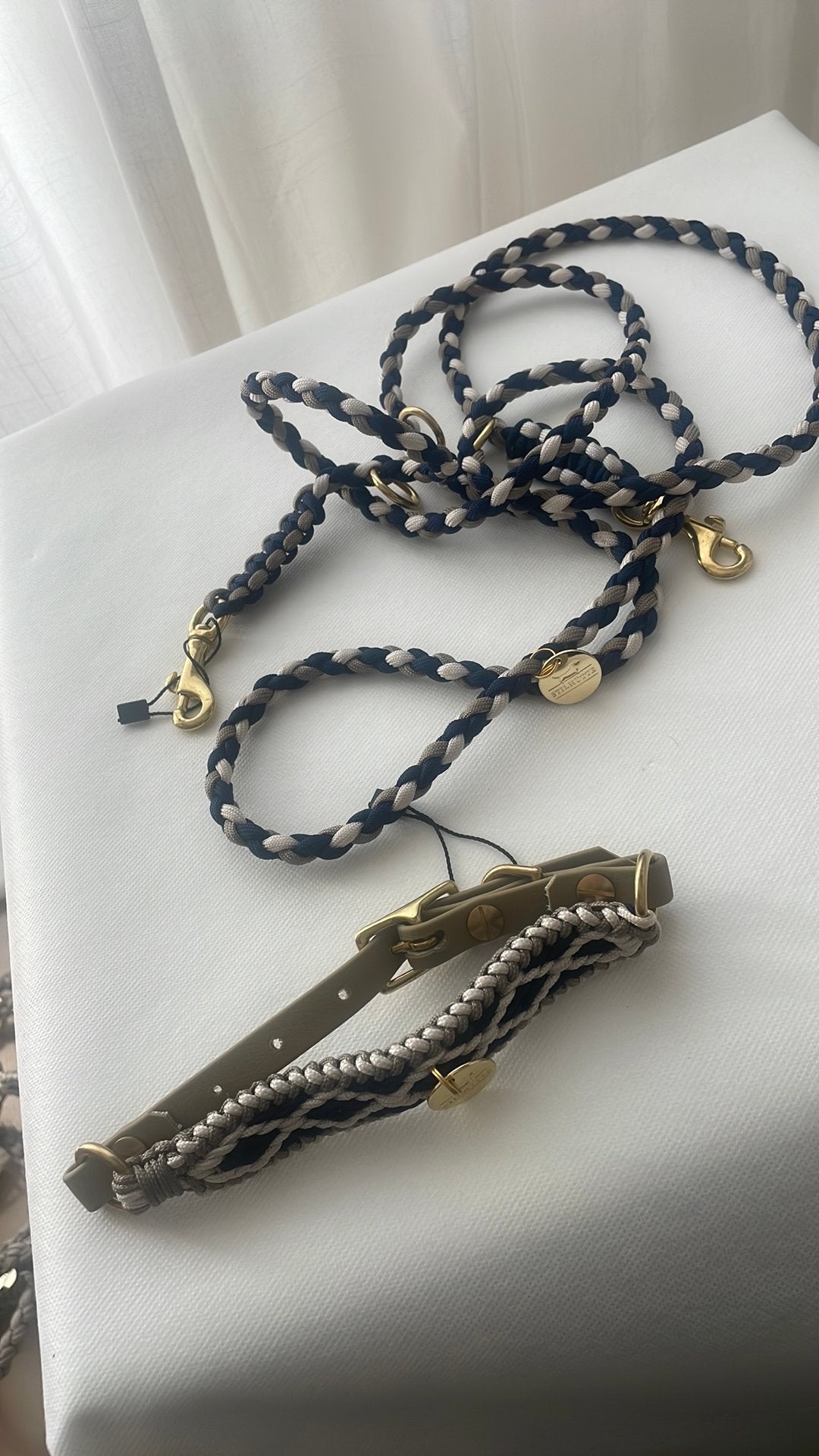 Stillhütte hondenriem + halsband, nieuw,handgemaakt, 210 cm, Ophalen of Verzenden, Nieuw