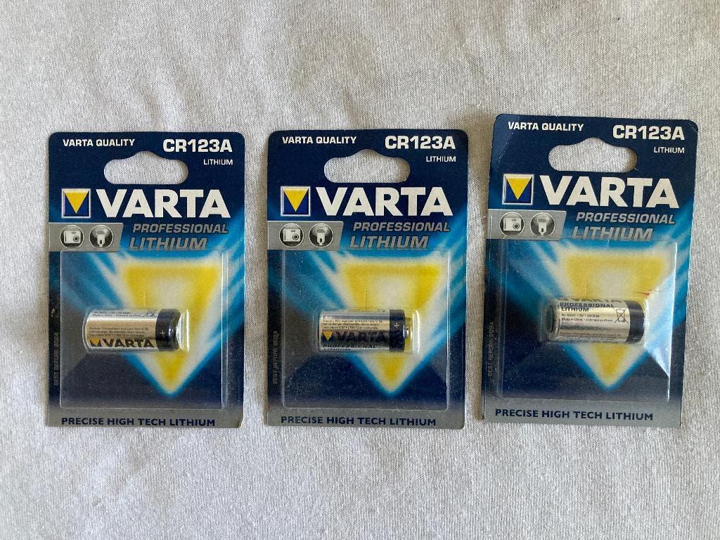 VARTA CR123 batterijen  --  6 stuks, Ophalen, Gebruikt