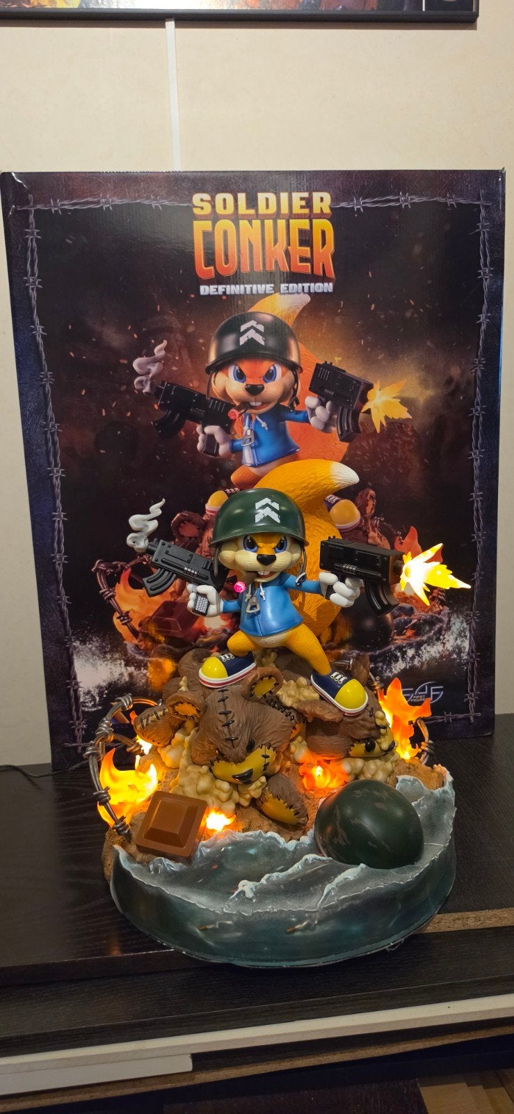 first 4 figures  Soldier Conker definitive edition, Ophalen of Verzenden, Zo goed als nieuw, Overige typen