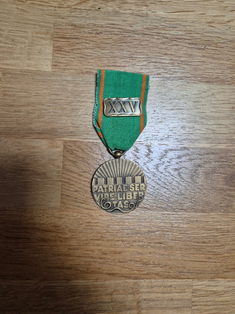 Vrijwilligersmedaille Openbare Orde en Veiligheid, Ophalen of Verzenden, Landmacht, Nederland, Lintje, Medaille of Wings