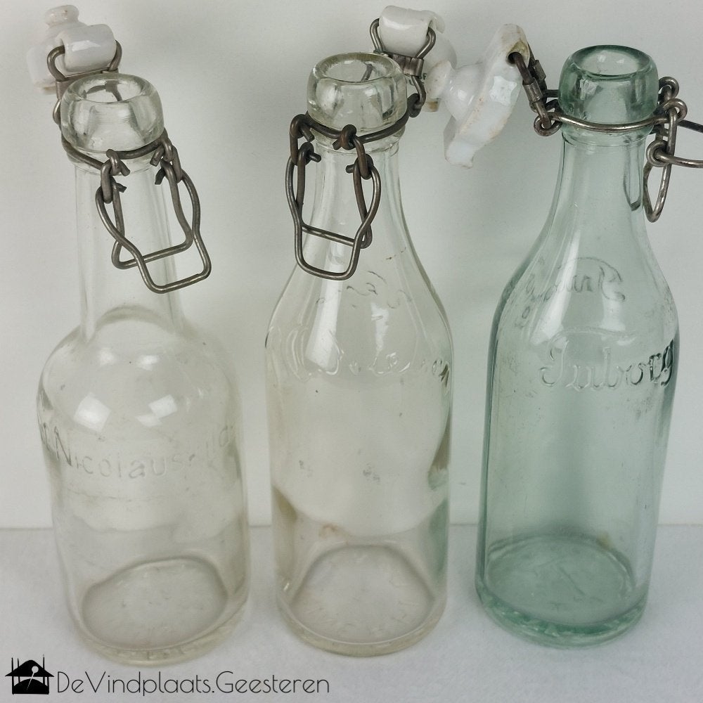 Oude Deense flesjes mineraalwater, Gebruiksvoorwerp, -, -, Ophalen of Verzenden