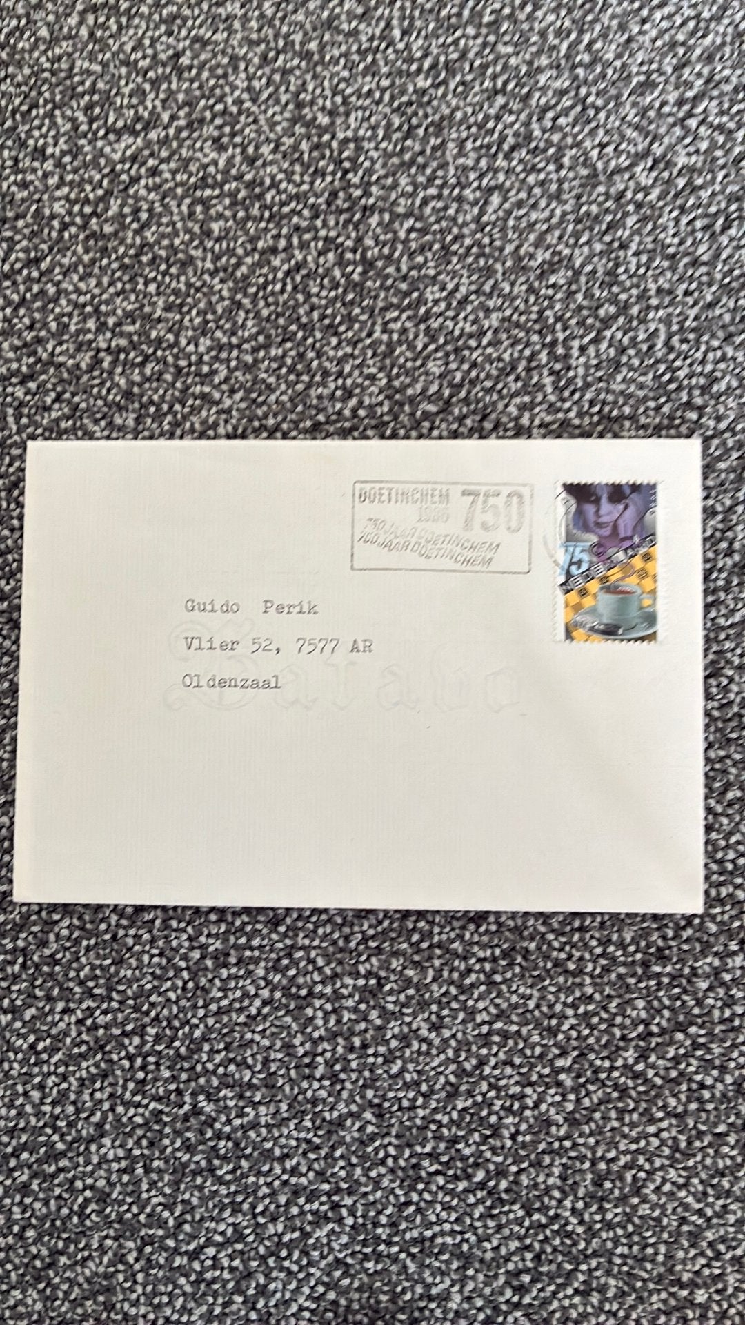 1985 stempel 750 jaar Doetinchem, Ophalen of Verzenden, Envelop