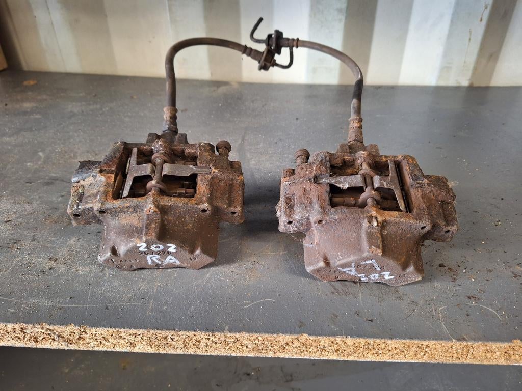 Remklauw links en rechts achter Mercedes W202 C-klasse, Auto-onderdelen, Ophalen, Gebruikt, Mercedes-Benz, W202