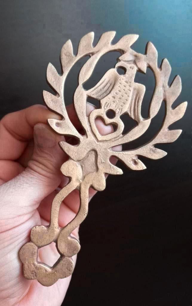 Antiek Duits brons ,brons onderzetter adelaar, Ophalen of Verzenden