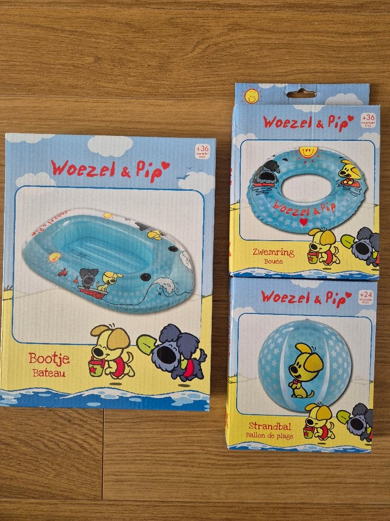 Bootje/zwemring/strandbal Woezel & Pip (nieuw), Kinderen en Baby's, Speelgoed | Buiten | Los speelgoed, Ophalen of Verzenden, Nieuw