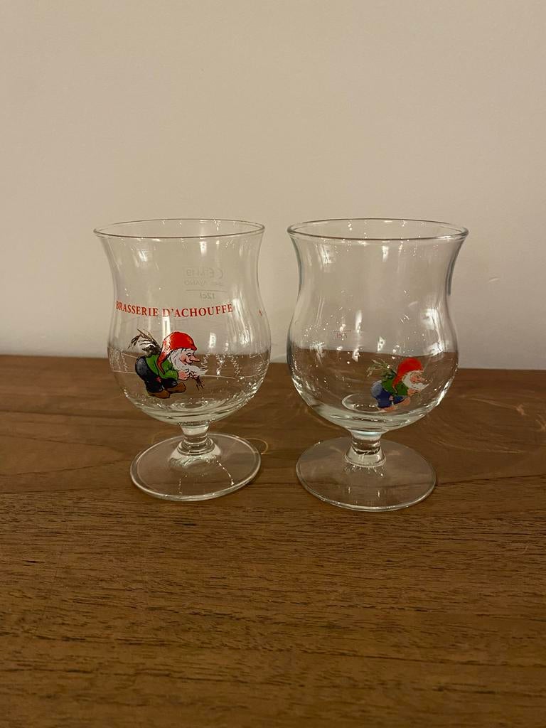 2 Zeldzame La Chouffe Degustatieglazen, Ophalen of Verzenden, Zo goed als nieuw, Glas of Glazen, Overige merken