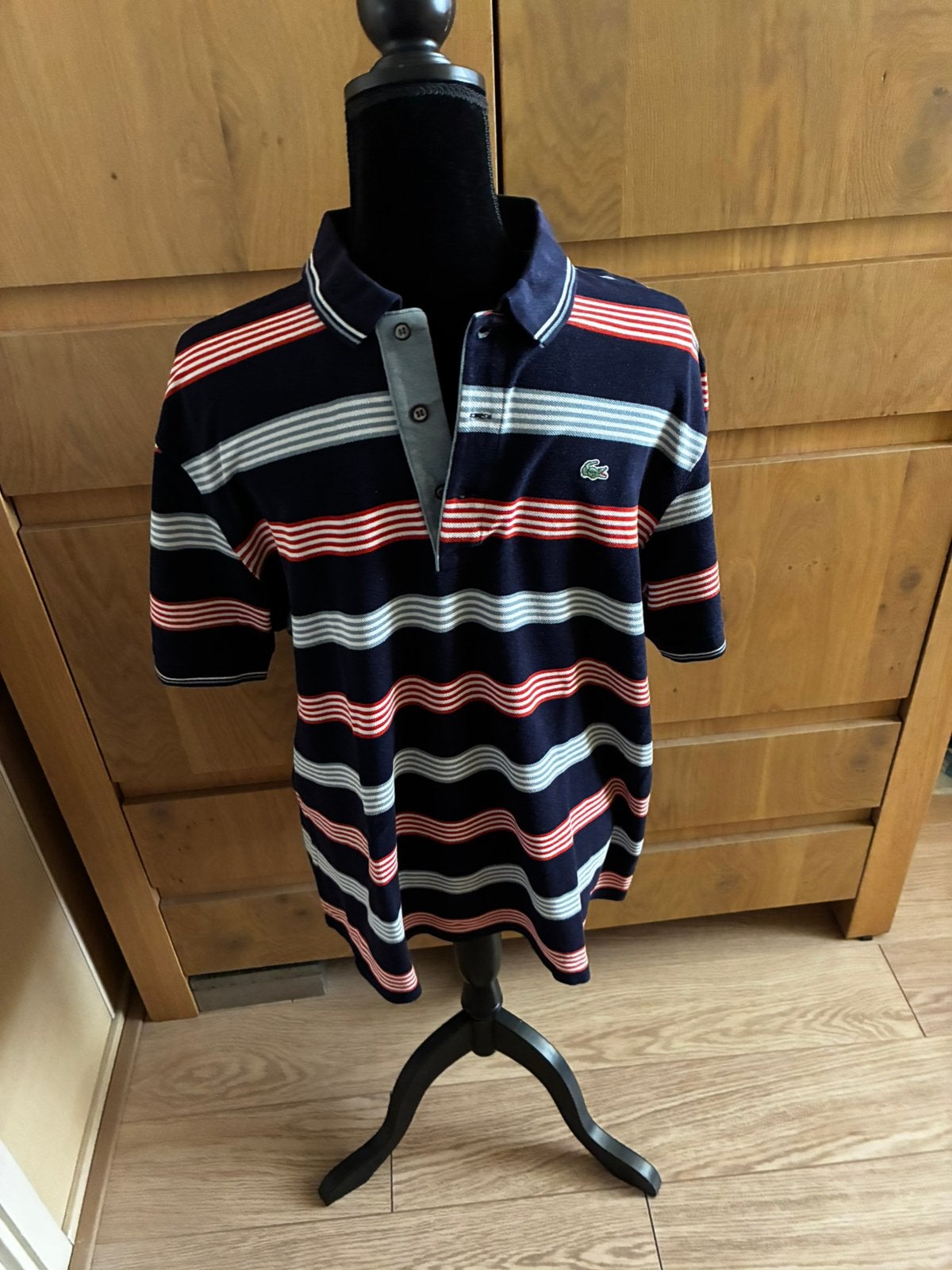 LACOSTE POLO MAAT 7 ( 2XL), Ophalen of Verzenden, Zo goed als nieuw, Overige maten, Blauw