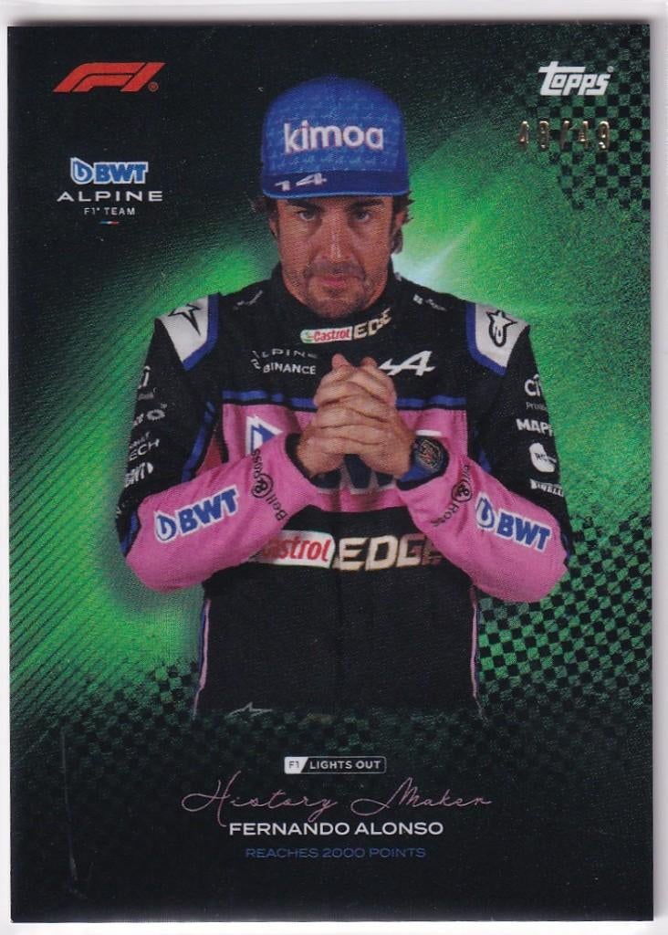 Fernando Alonso History Maker Refractor /49, Verzenden, Nieuw, Formule 1