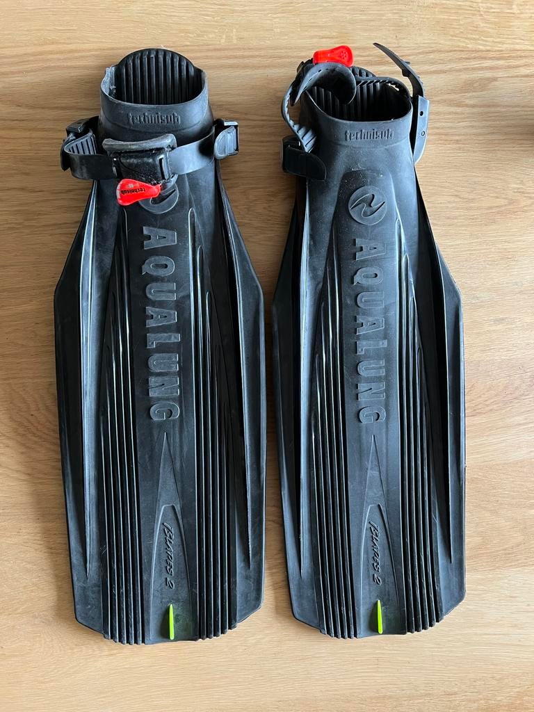 Technisub Aqualung open hiel duikvinnen, Ophalen, Zo goed als nieuw, Snorkelvinnen