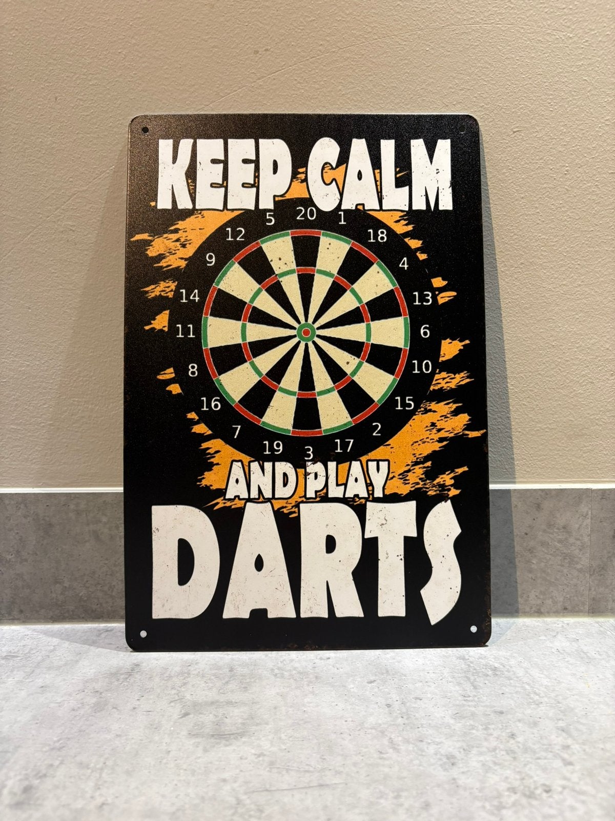 Mancave Bar Café Wanddecoratie metalen bordje Darts Darten, Ophalen of Verzenden, Zo goed als nieuw