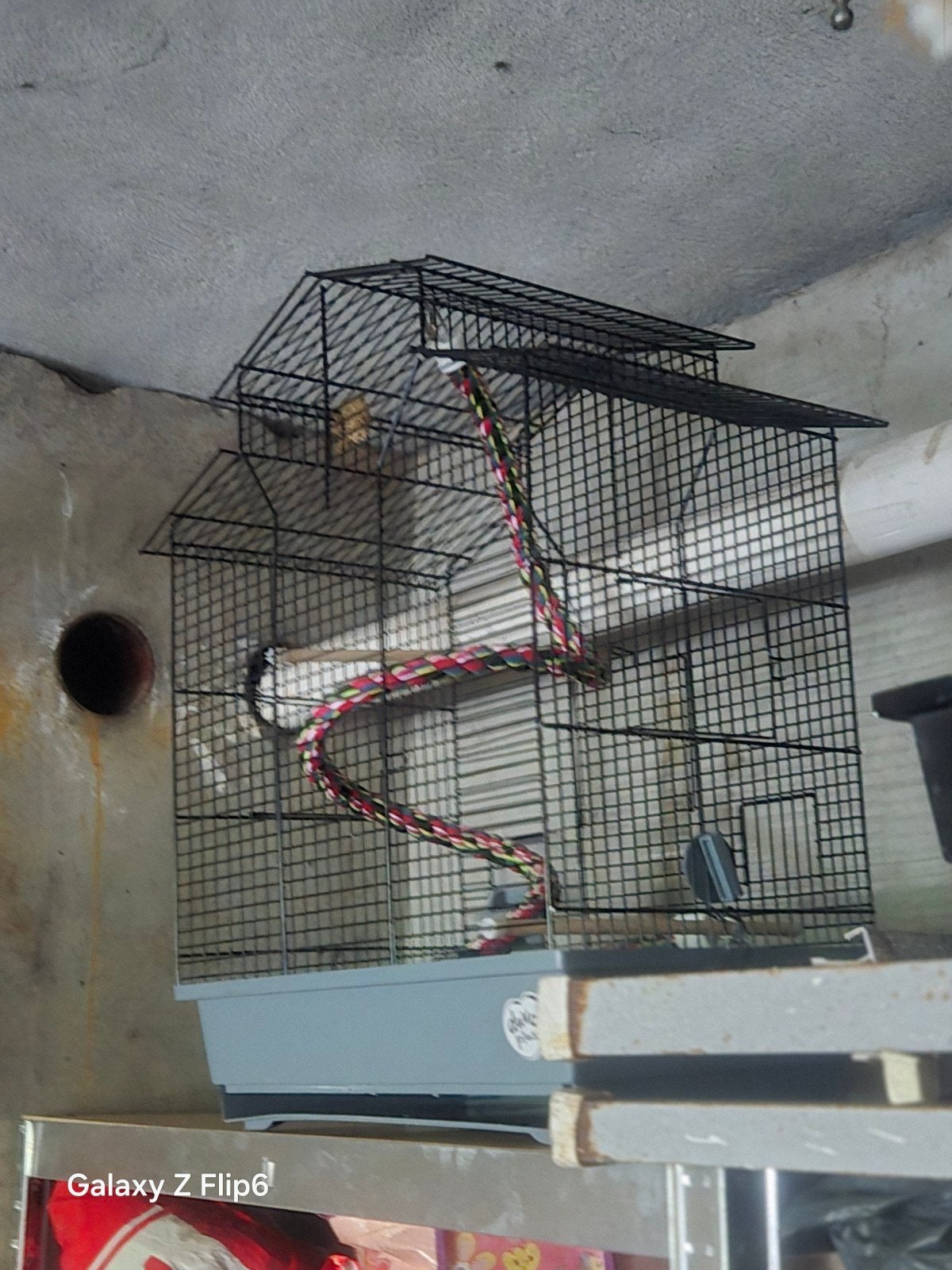 2 weken gebruikte vogelkooi, Ophalen, Zo goed als nieuw, Metaal, Vogelkooi