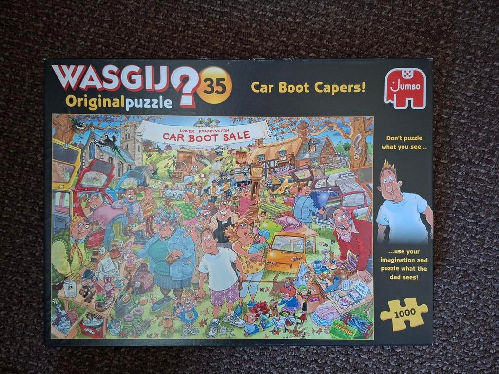 Wasgij Original Puzzel 35: Car Boot Capers! - Nieuwstaat, Ophalen of Verzenden, 500 t/m 1500 stukjes, Nieuw, Legpuzzel