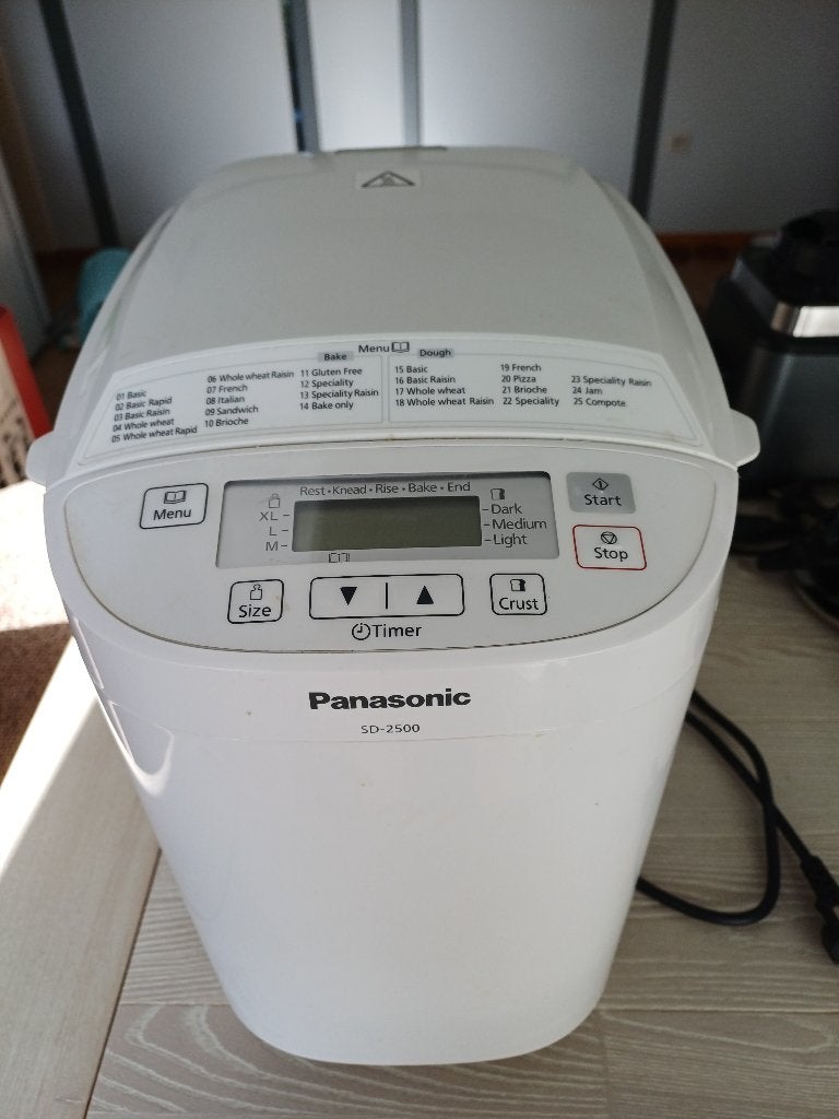 Broodbakmachine Panasonic SD 2500, Ophalen, Zo goed als nieuw, Meer dan 10 programma's