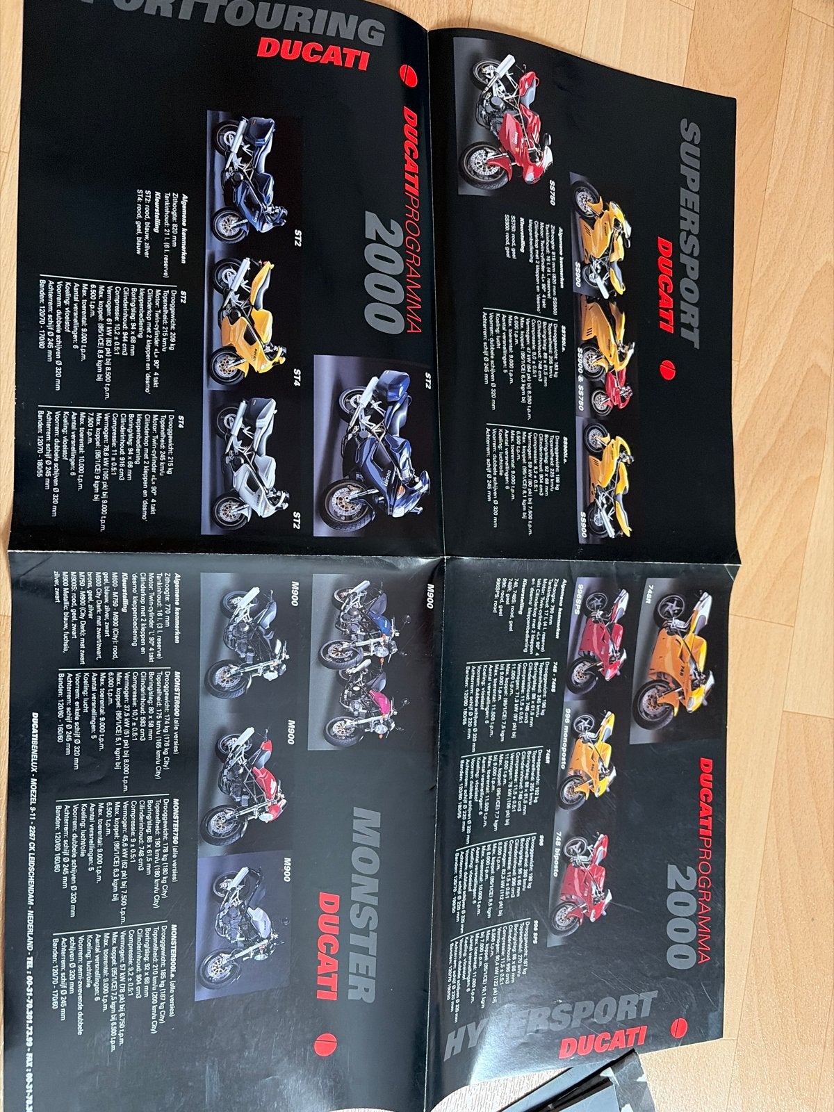 Ducati Programma 2000 Brochure, Ophalen of Verzenden
