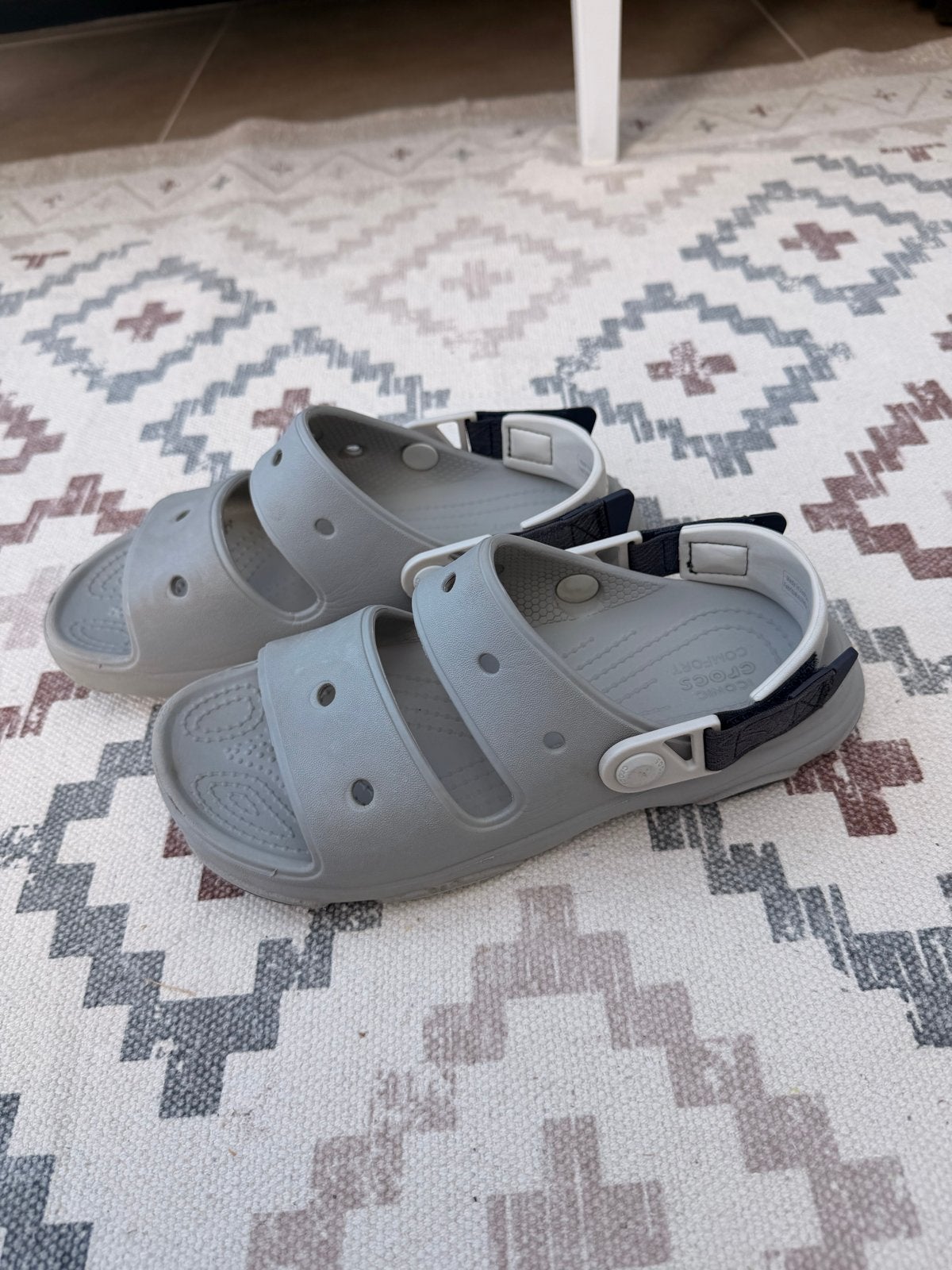 Crocs sandalen maat 36/37 grijs, Ophalen of Verzenden, Gedragen, Grijs, Sandalen of Muiltjes