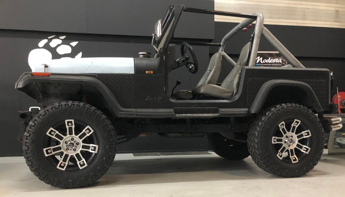 ‼️JEEP WRANGLER YJ 2.5 4WD ZWART HARDTOP ‼️, Auto's, Jeep, 2500 cc, 4 cilinders, 4 stoelen, Zwart
