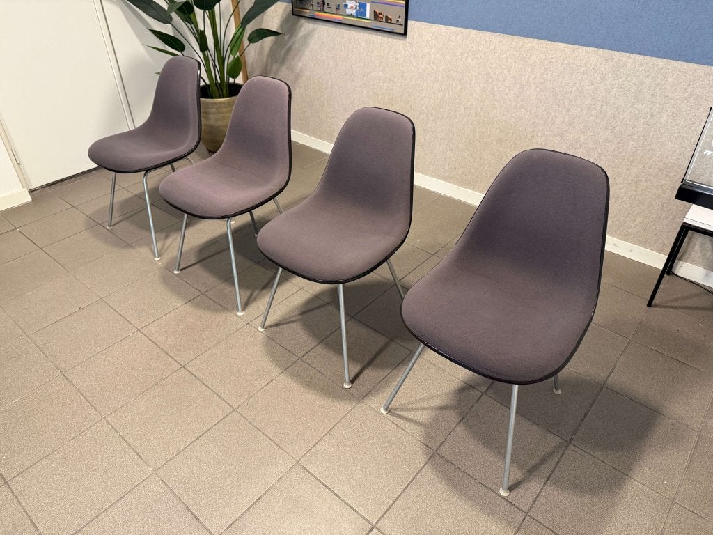 Herman Miller | Eames | DSX | Zwart Fiberglass | 4x, Gebruikt, Zwart, Herman Miller, Ophalen of Verzenden