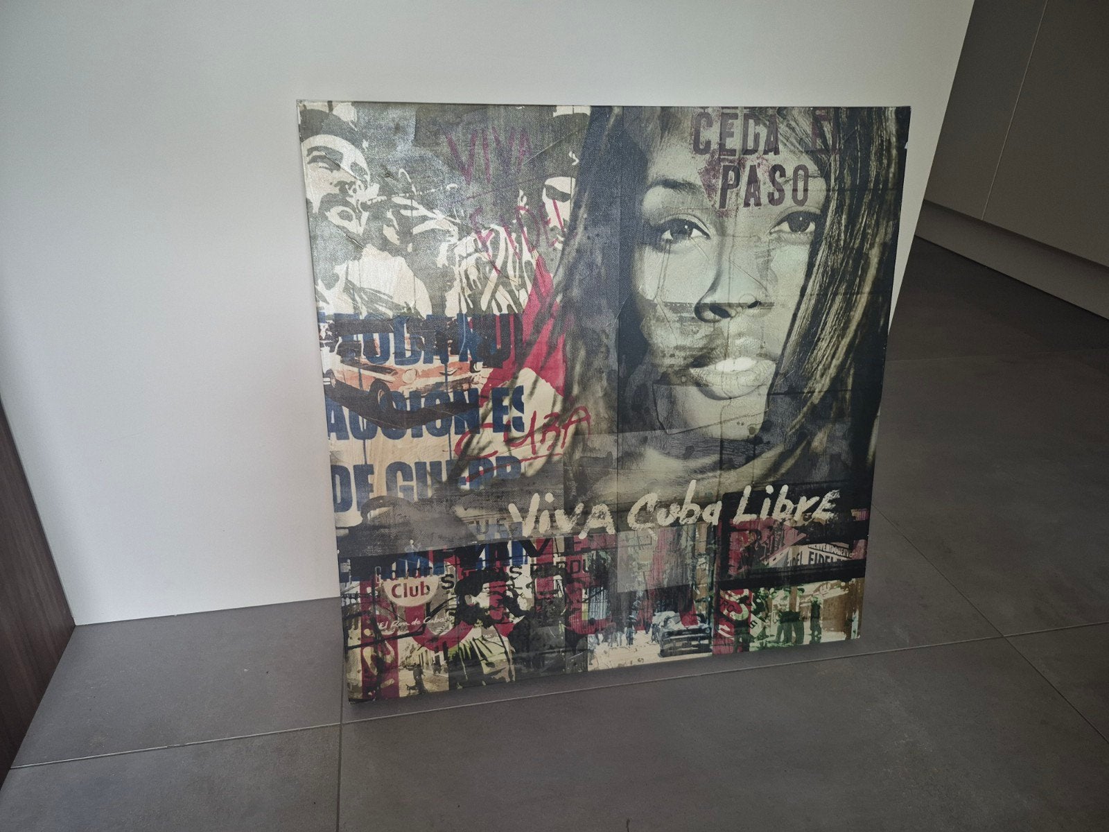 schilderij zonder lijst, Ophalen