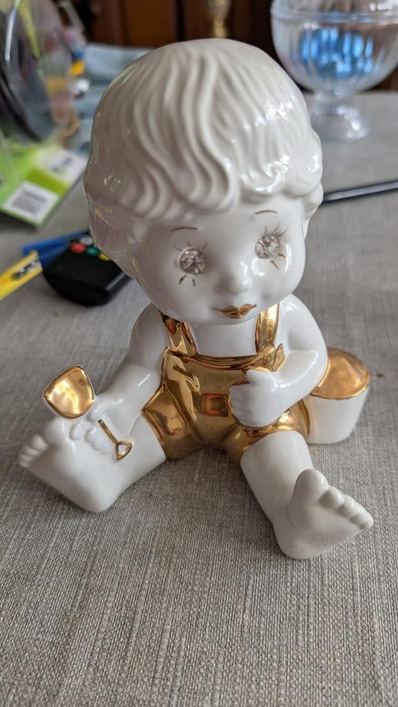 Bastiani beeldje met Swarovski steentjes, Ophalen, Zo goed als nieuw, Wit, Klassiek