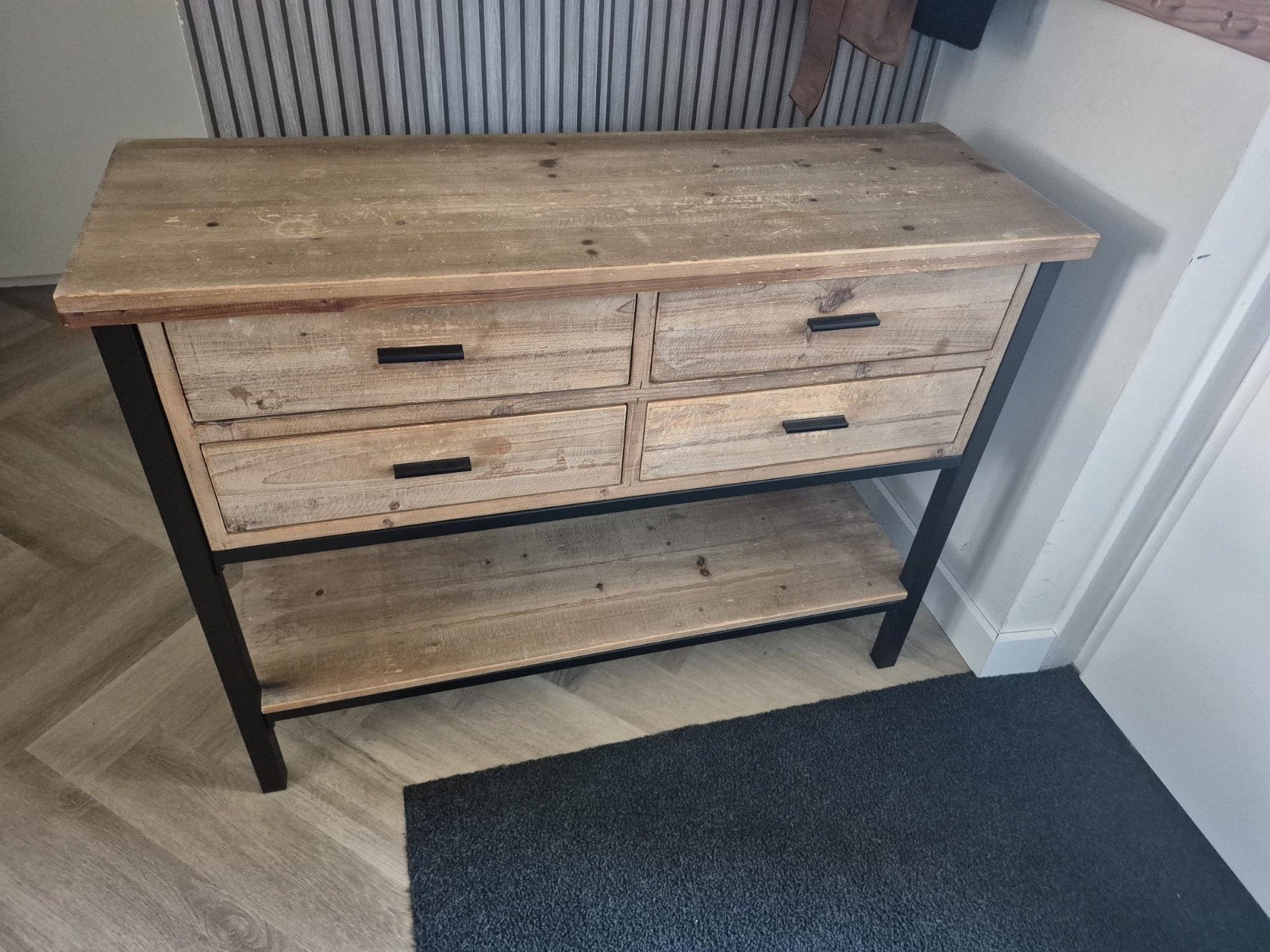 Sidetable mangohout, Huis en Inrichting, Kasten | Dressoirs, Ophalen, Zo goed als nieuw, 25 tot 50 cm, 50 tot 100 cm