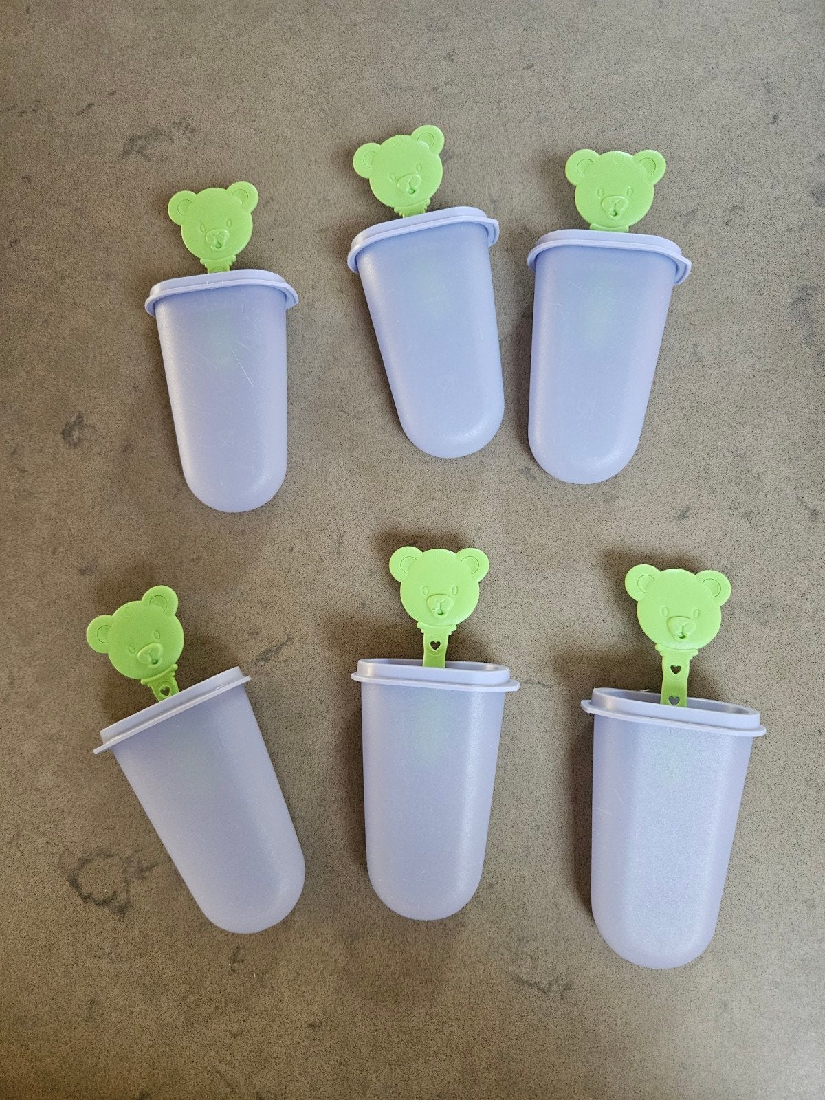 Tupperware ijsvormpjes, 6 stuks met leuk beertje, Ophalen of Verzenden, Gebruikt, Overige typen