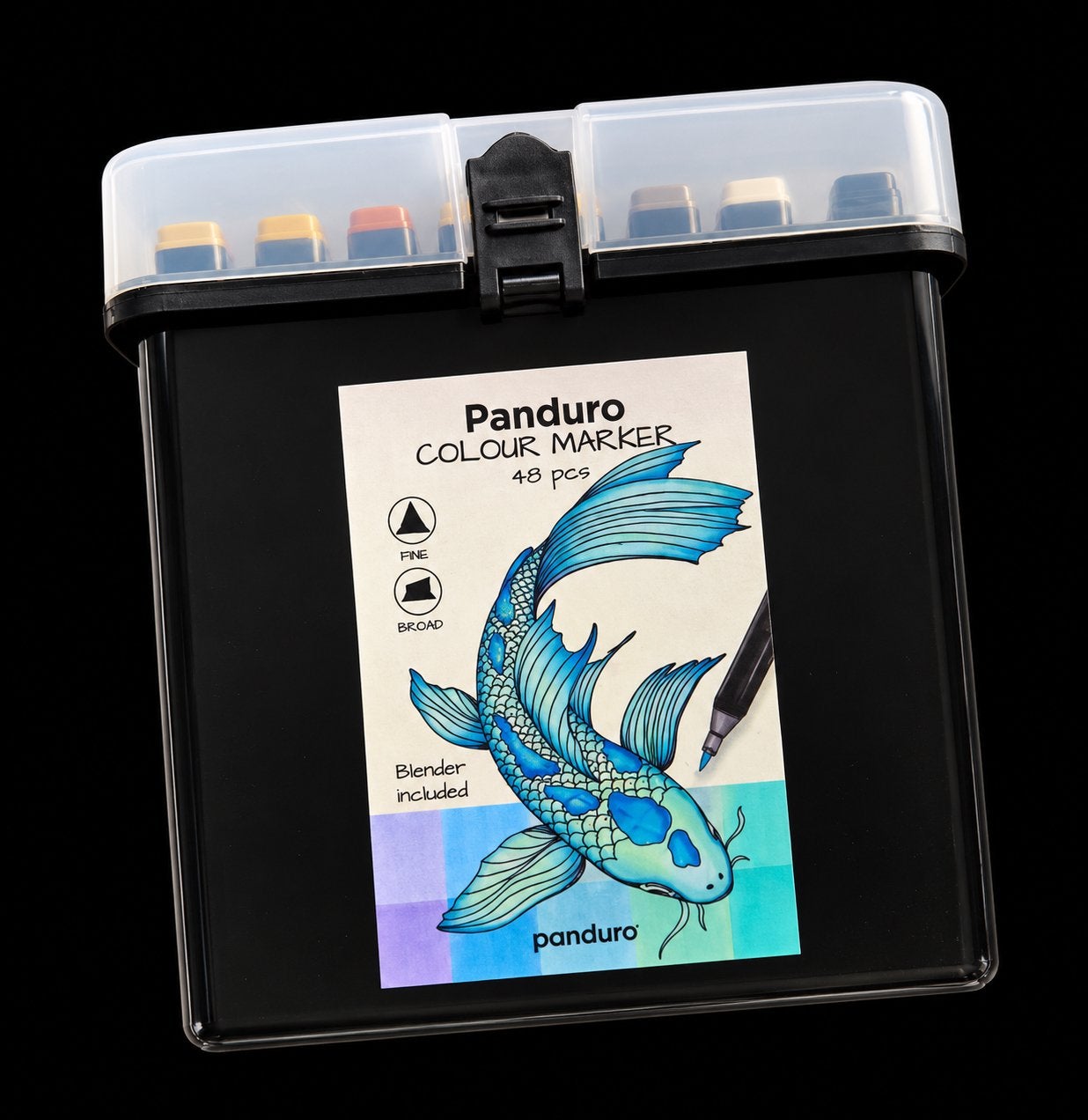 Panduro Colour Marker Set - 48 Stuks met Blender, Verzenden, Nieuw, Potlood of Stift