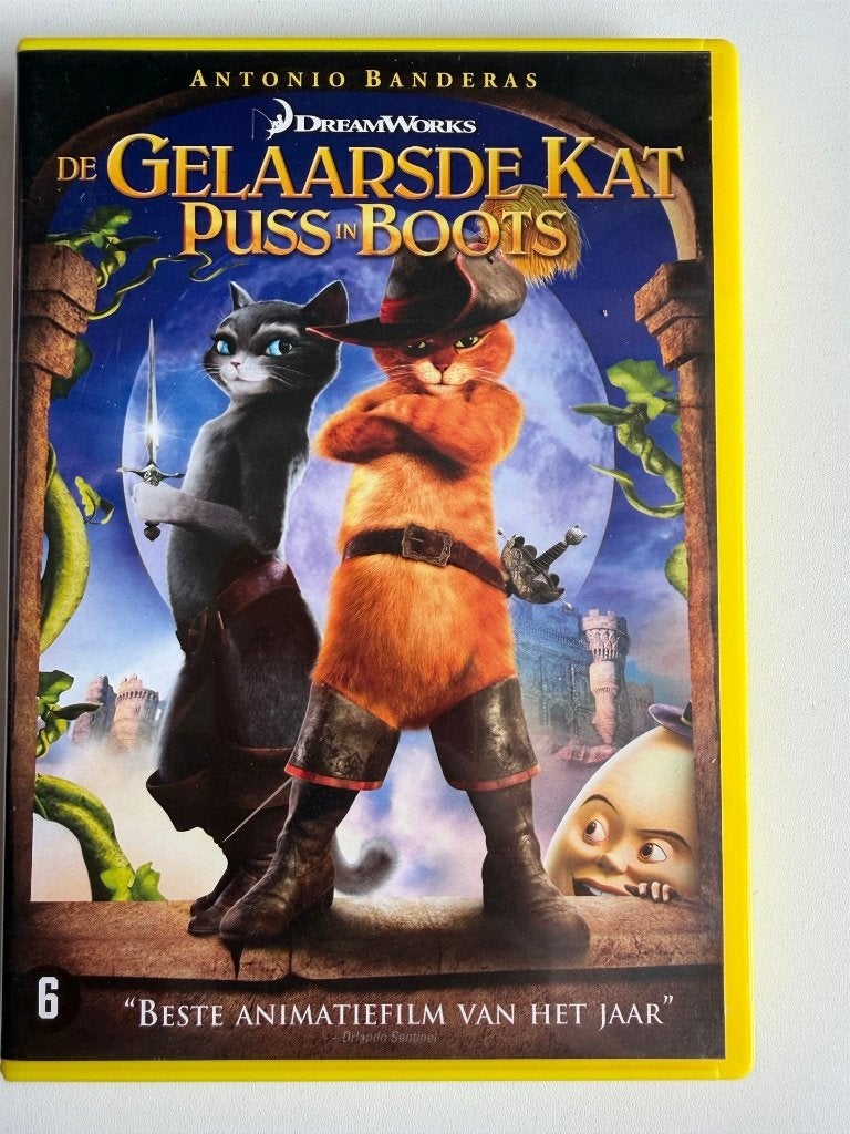 De Gelaarsde Kat (2011) DVD | Actie 5=4, Ophalen of Verzenden, Zo goed als nieuw, Europees