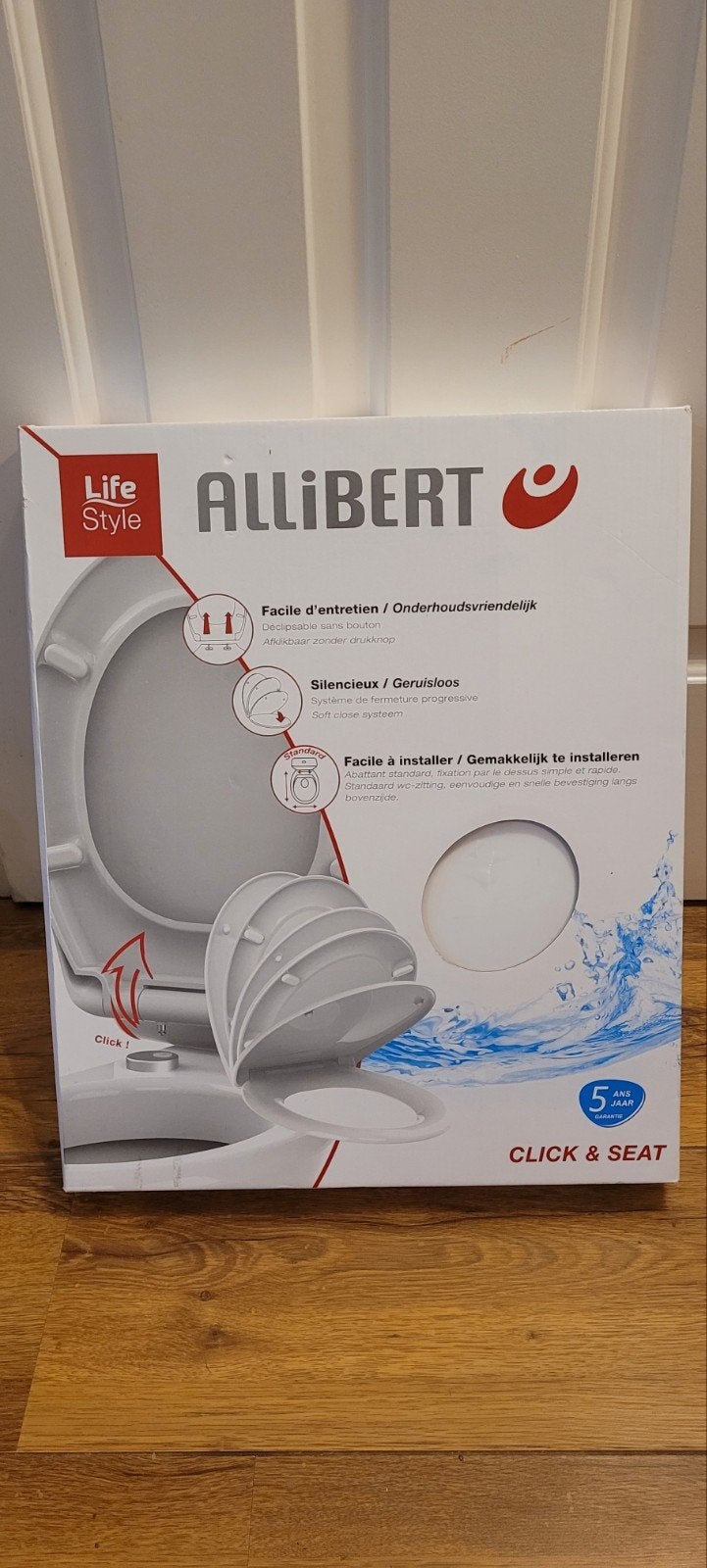 Allibert Life Style WC-bril met Click & Seat, Ophalen of Verzenden, Nieuw, Toilet