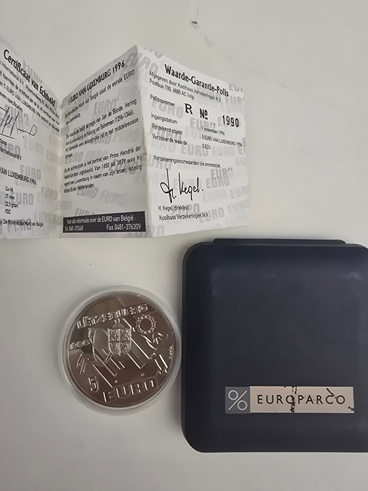 5 euro munt 1996, Postzegels en Munten, Munten | Europa | Euromunten, Ophalen of Verzenden, België, 2 euro