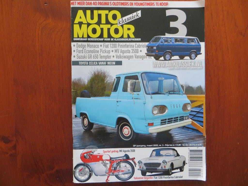 Auto Motor Klassiek 3 2022 Fiat 1200 Pininfarina Cabriolet, Ophalen of Verzenden, Nieuw, Ford
