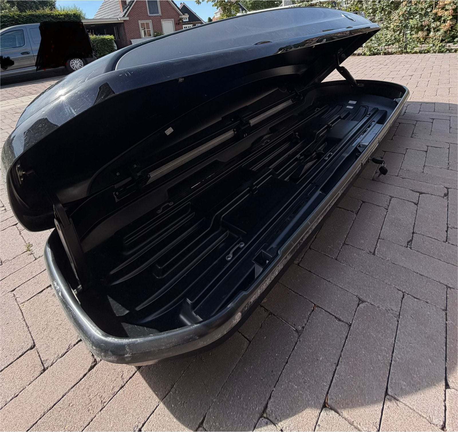 BMW 320L Dakkoffer dakbox thule Hoogglans Zwart met Grijs, Ophalen, Gebruikt