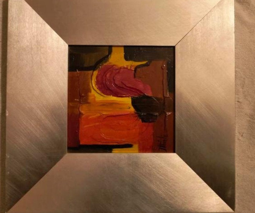 Jan Thiele - Abstract Expressionistisch Schilderij (Impasto), Ophalen of Verzenden