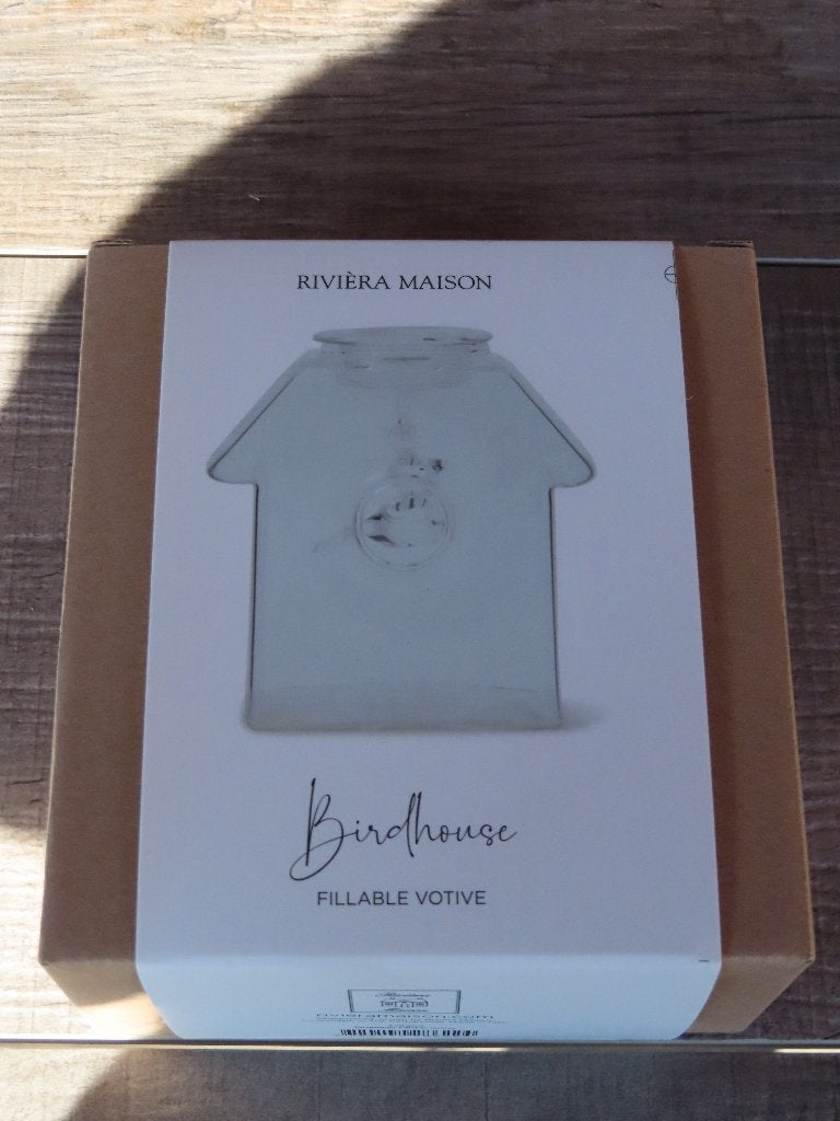 Rivièra Maison Birdhouse Fillable Votive nieuw, Ophalen of Verzenden, Nieuw, Kunststof, Rivièra Maison