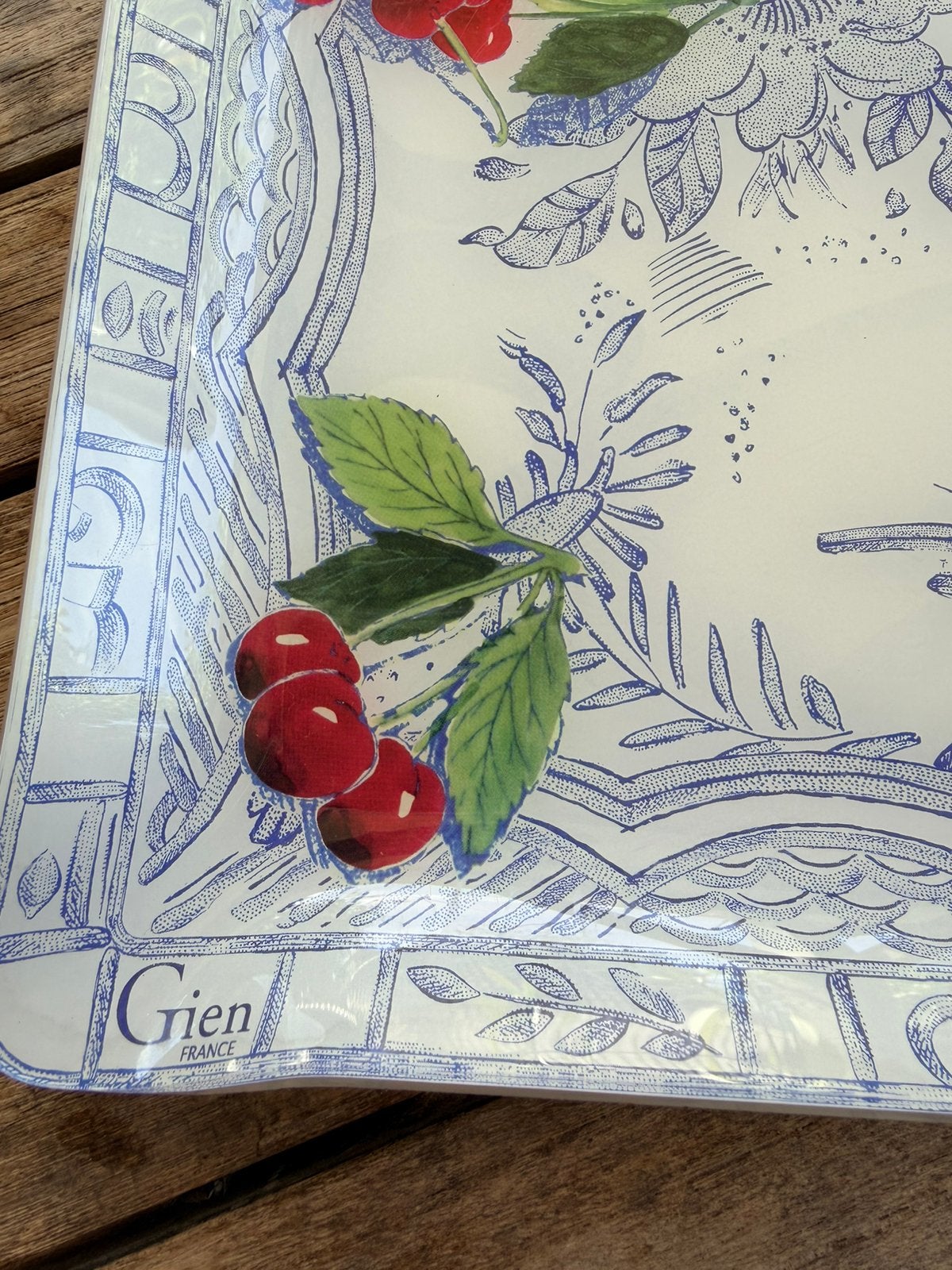 Gien OISEAU BLEU FRUIT dienblad, Huis en Inrichting, Keuken | Servies, Overige materialen, Overige typen, Ophalen of Verzenden