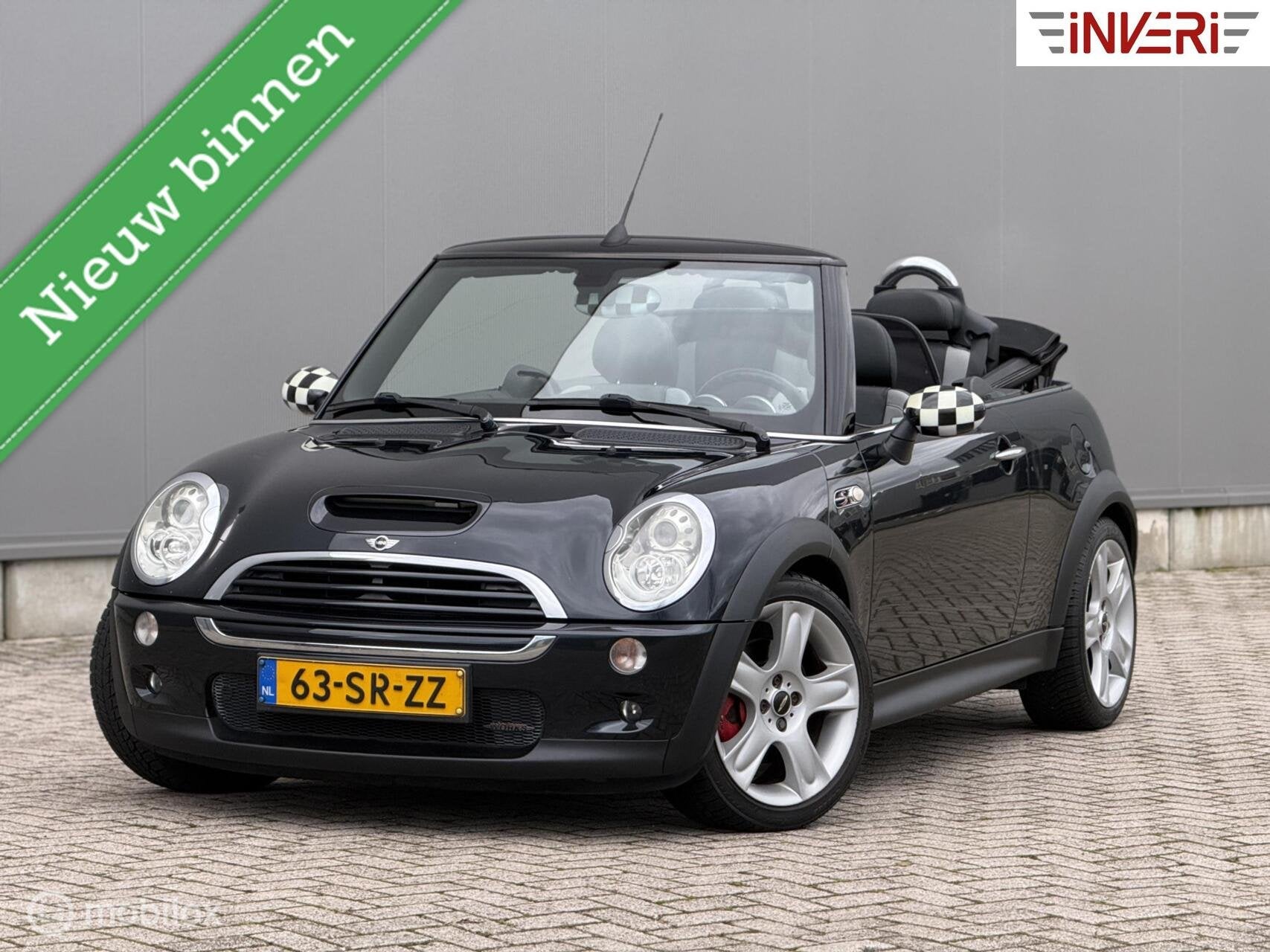 Mini Cabrio 1.6 John Cooper Works Chili | Automaat | Recaro, Auto's, Gebruikt, Zwart, 4 cilinders, Cabriolet