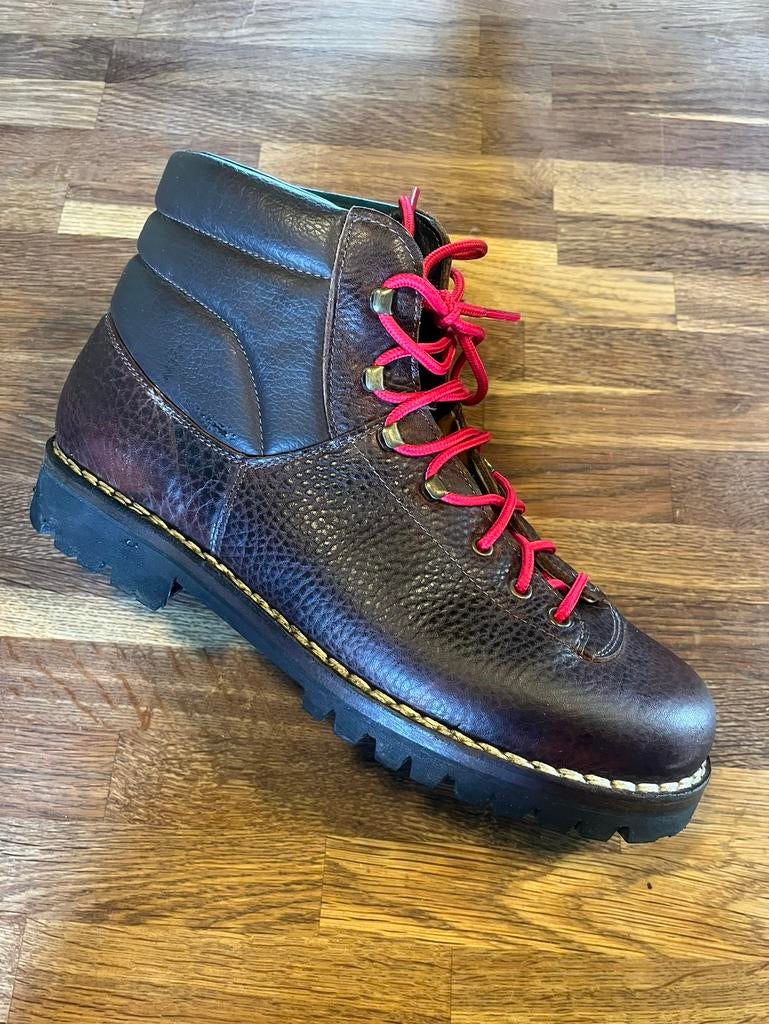 Vintage full grain leather Italian hiking boots 45, Ophalen of Verzenden, Zo goed als nieuw, Bruin, Boots