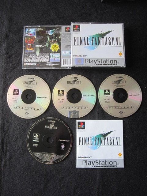 Final Fantasy VII 7 PS1 Playstation 1, 1 speler, Ophalen of Verzenden, Zo goed als nieuw, Role Playing Game (Rpg)