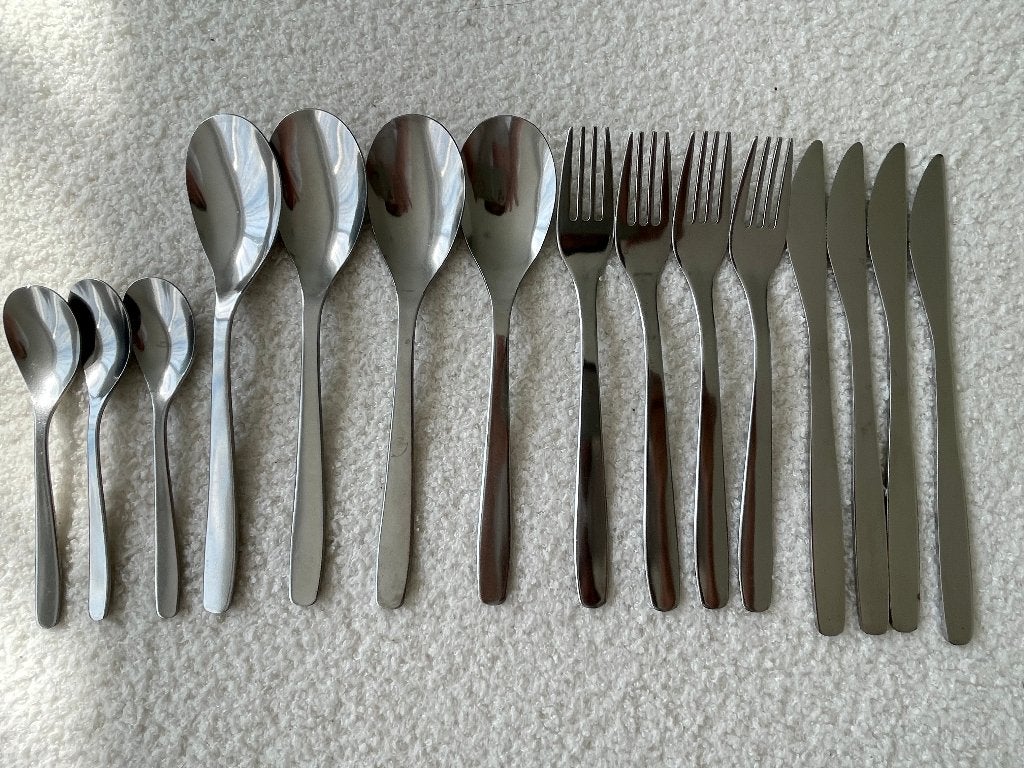 Cutlery Set, Huis en Inrichting, Keuken | Bestek, Ophalen, Gebruikt, Rvs of Chroom